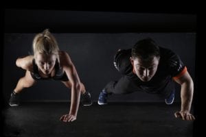 fitness training plank