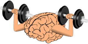 brain lifting weights